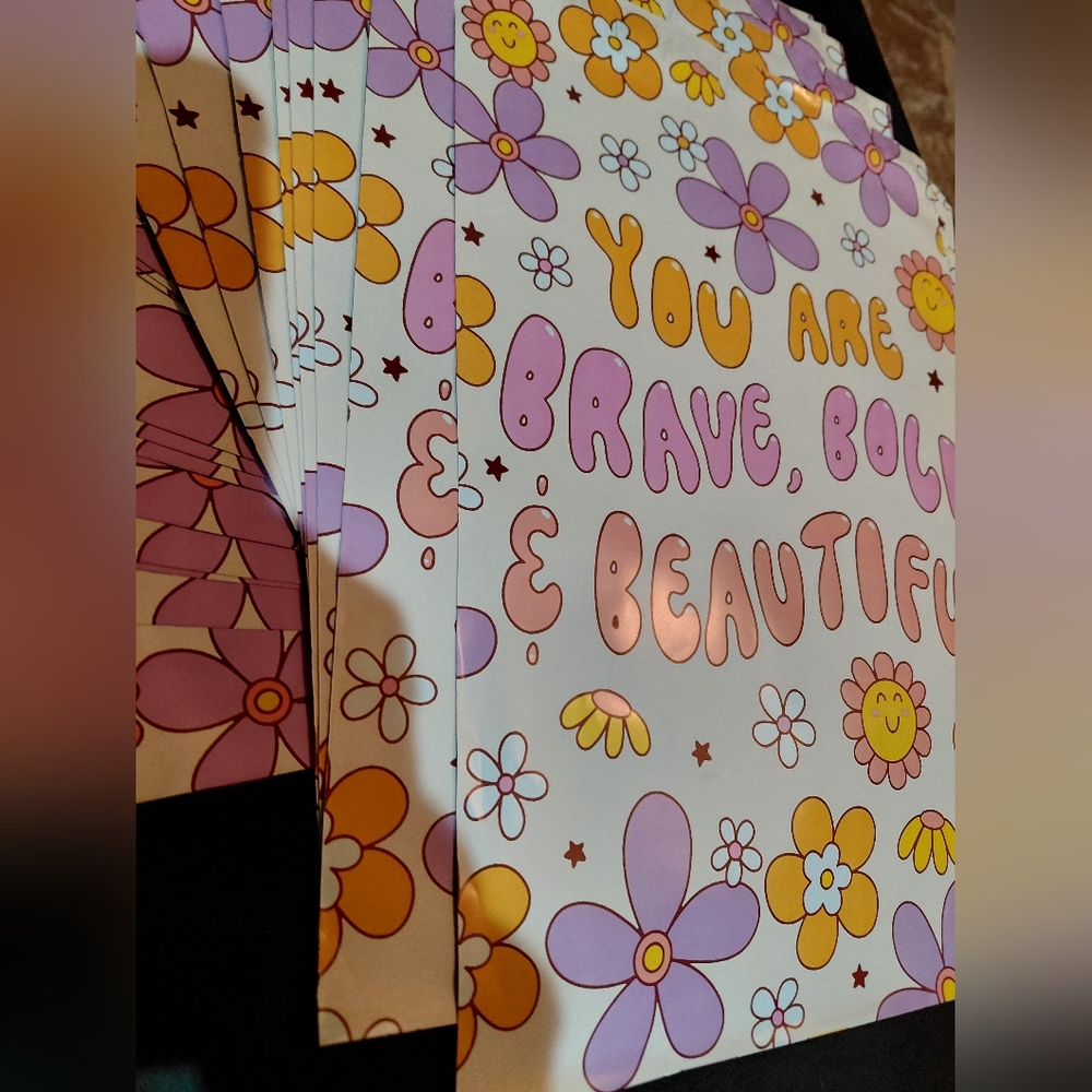 20ct. 10x13 Polymailers Random Thank You Cards/Stickers. 🦋LAST ONE - Picture 4 of 5